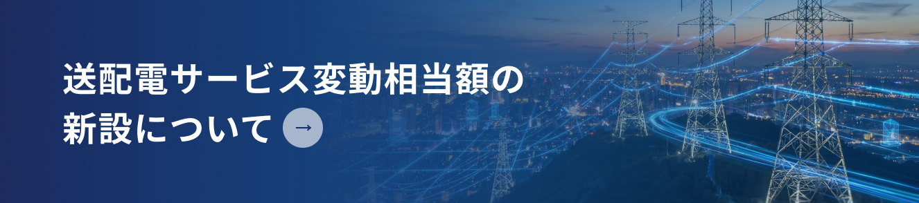 送配電サービス変動相当額の新設について